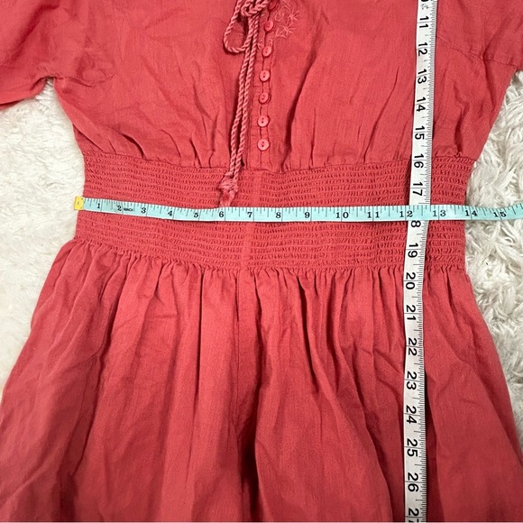 Free People Women's Far From Heaven Romper in Coral Red - Picture 16 of 16